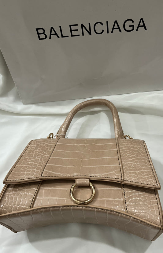 Beige CROCO BAG