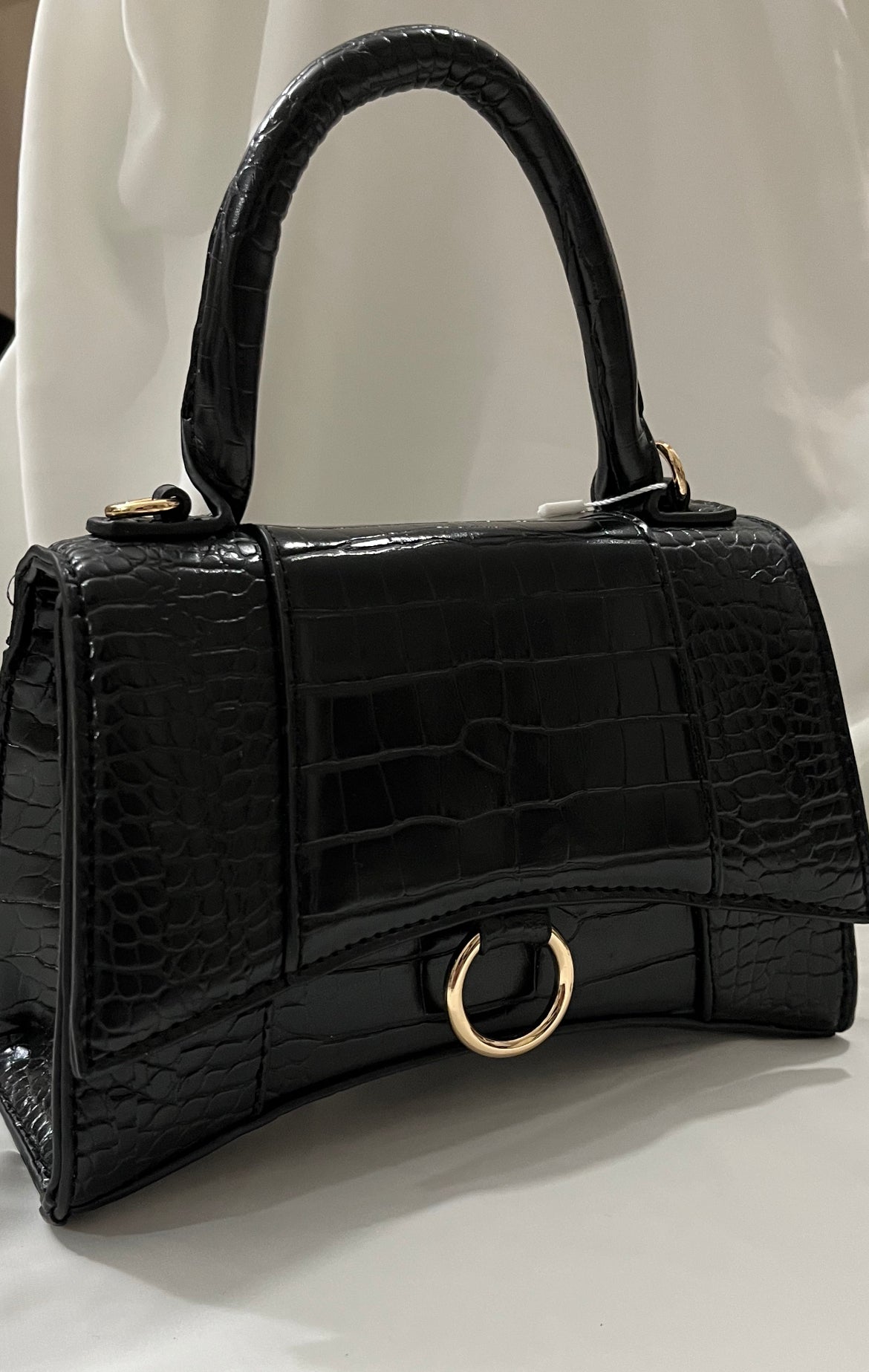 BLACK CROCO BAG