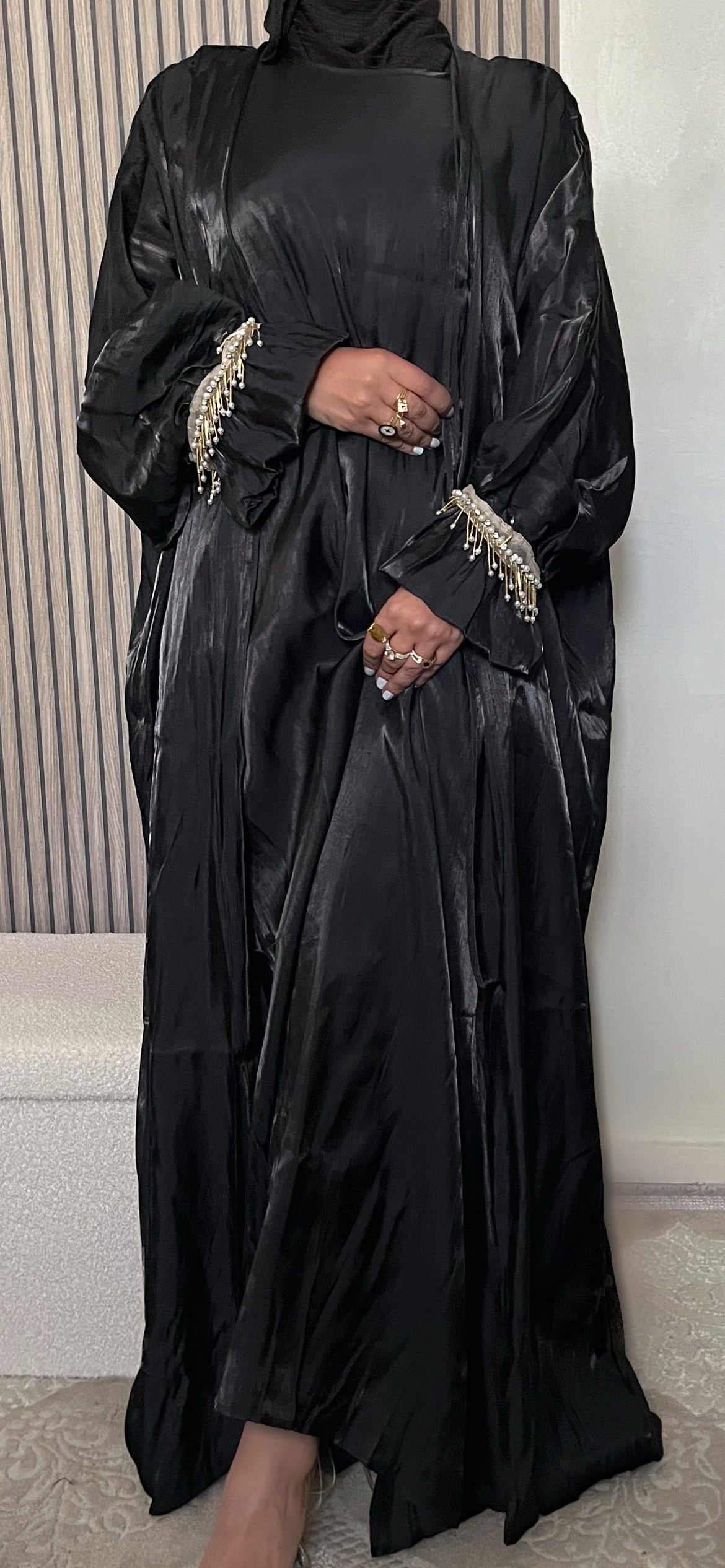 ABAYA KIMONO STEELA BLACK