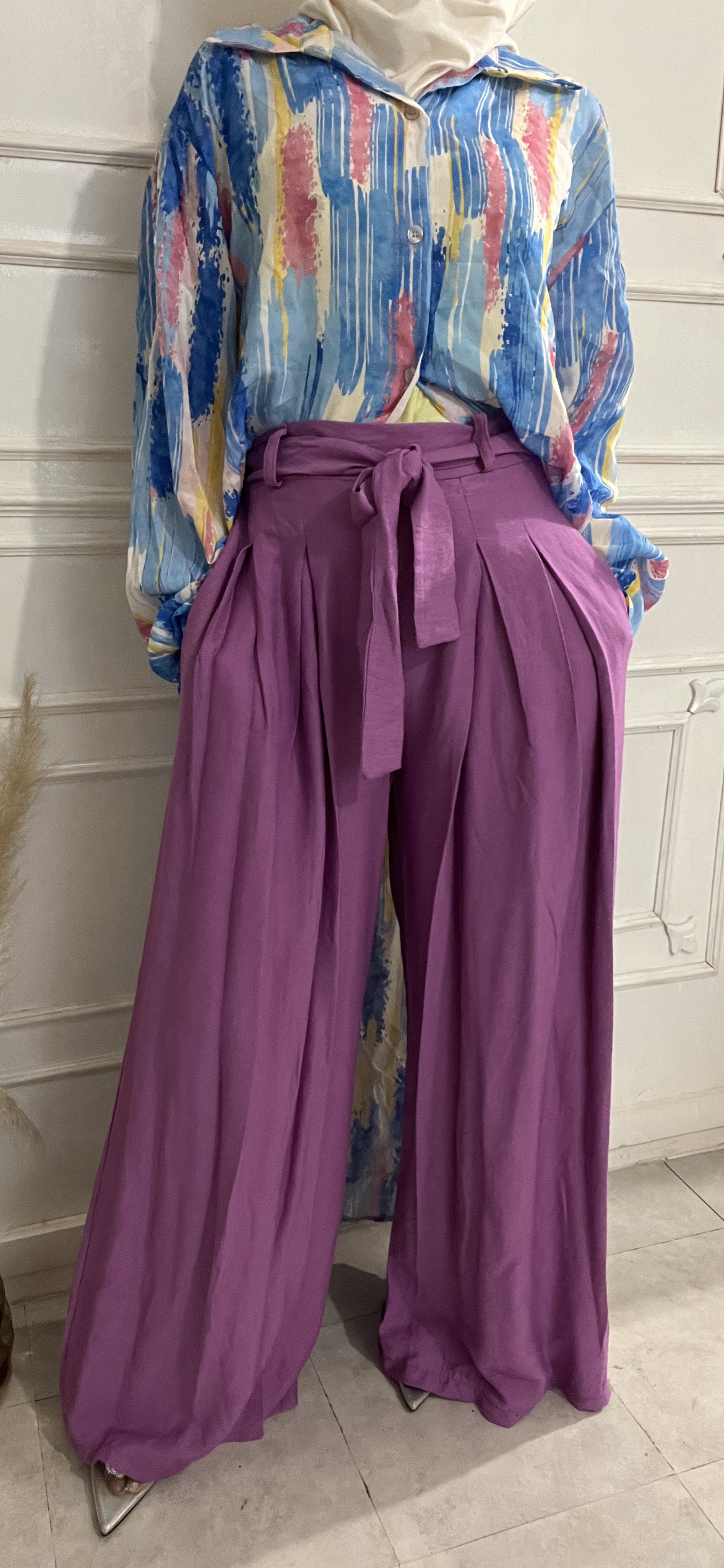 PALAZZO SHUGER LILAC SKIRT