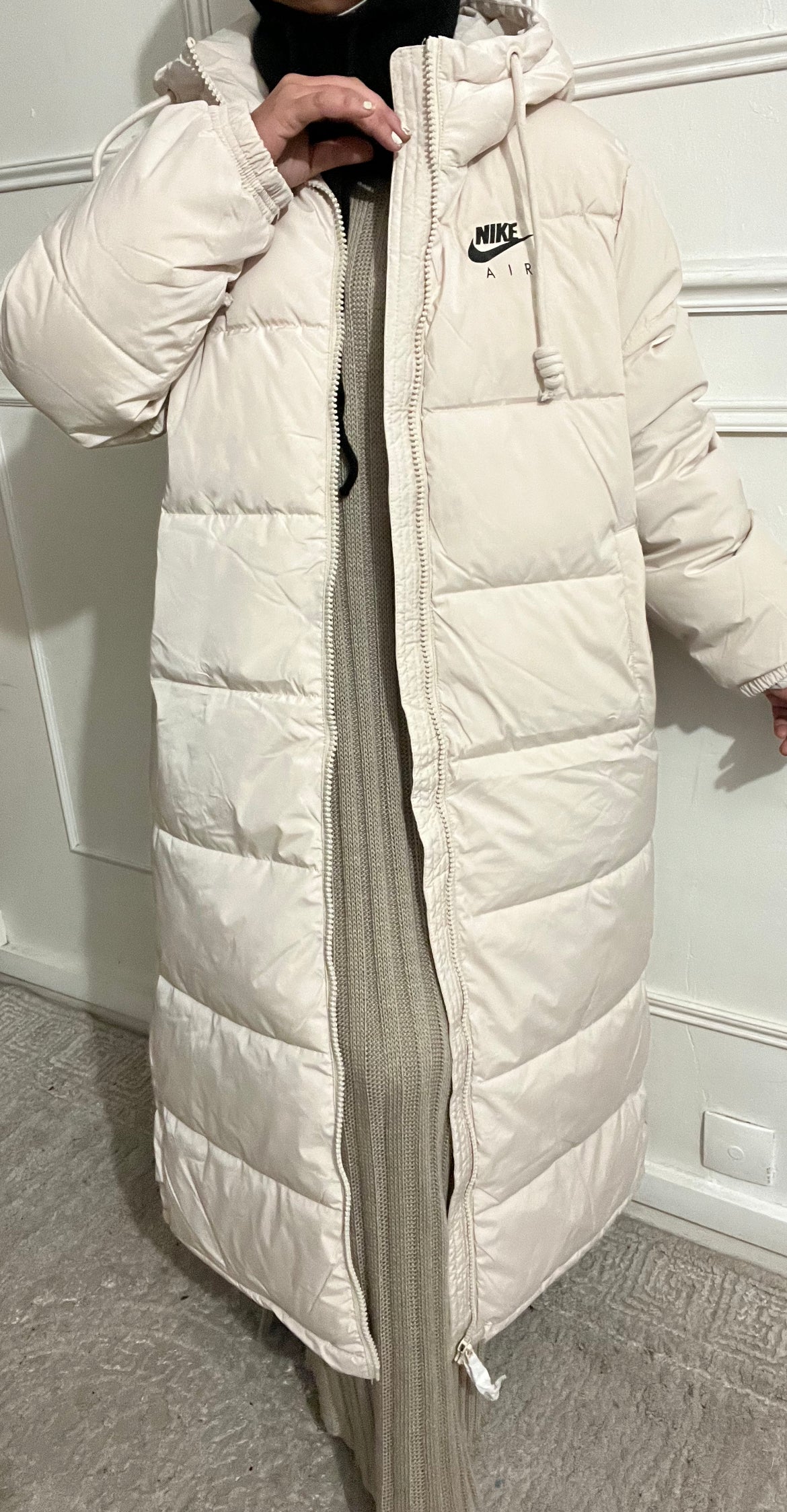 GIRL ECRU DOWN JACKET