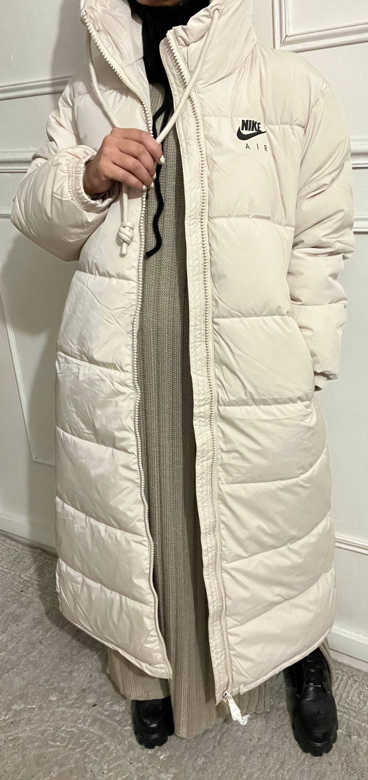 GIRL ECRU DOWN JACKET