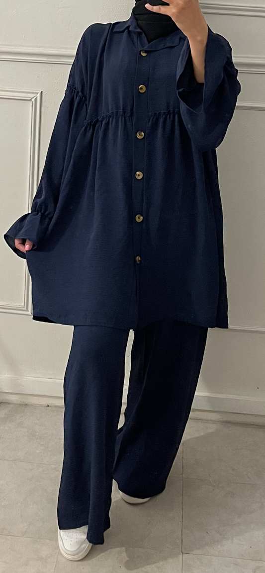 ENSEMBLE FROUEL BLEU MARINE