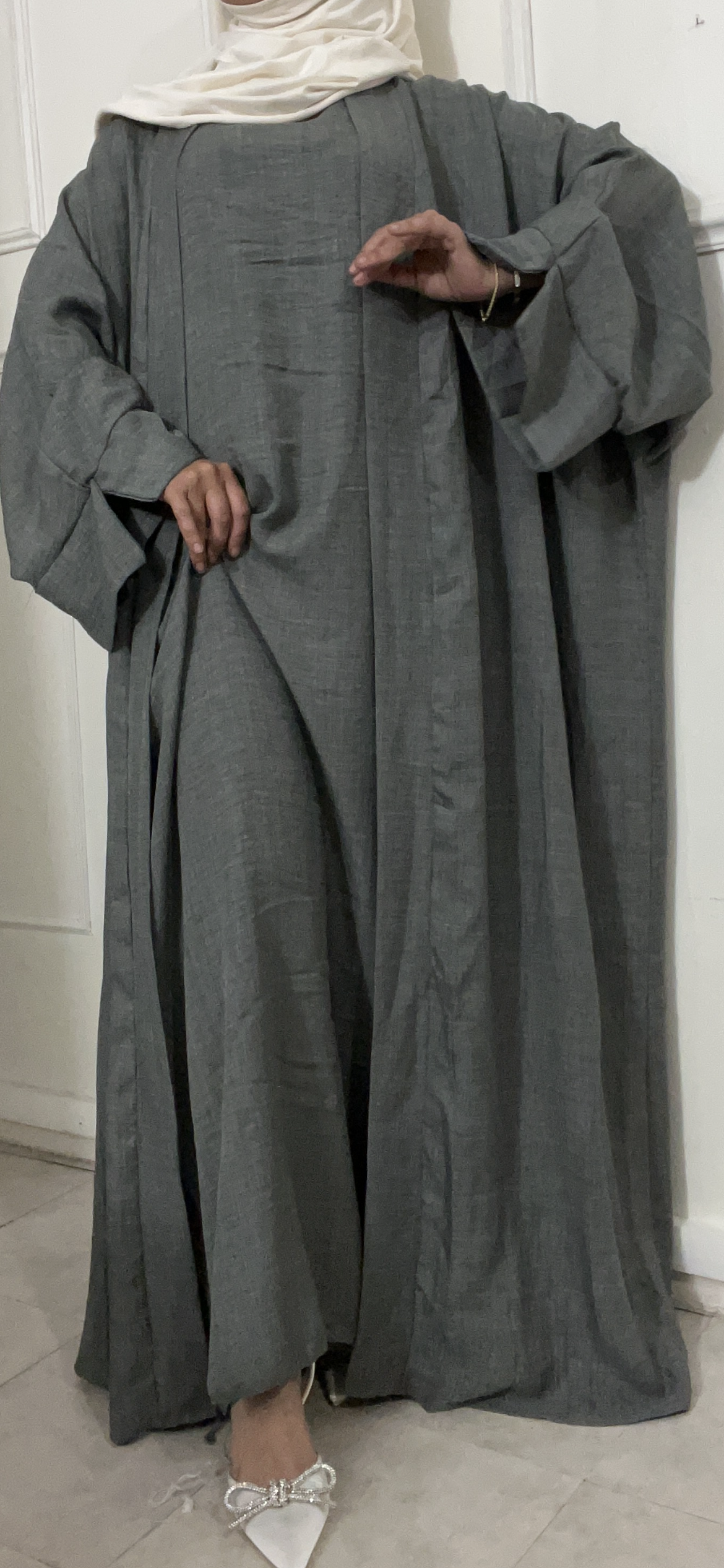 ABAYA YRAN GRIS SOURIS