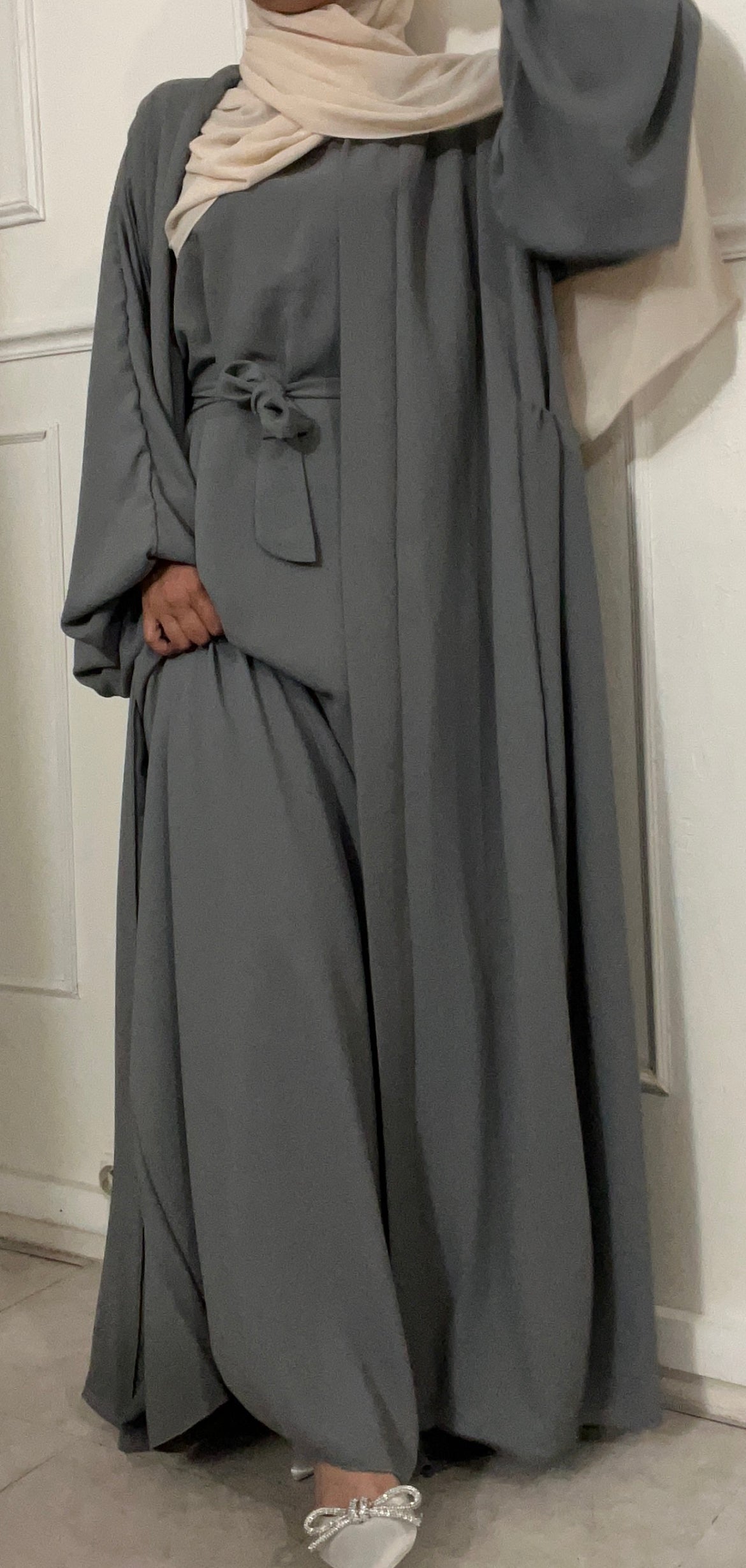 ABAYA SOYRY 3 pieces MOUSE GRAY