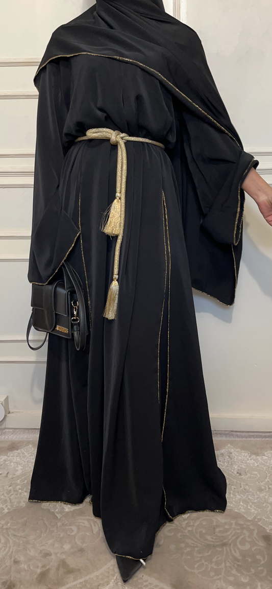 ABAYA NOOR 3 pieces BLACK