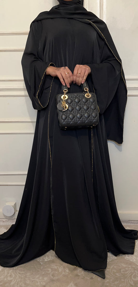 ABAYA NOOR 3 pieces BLACK