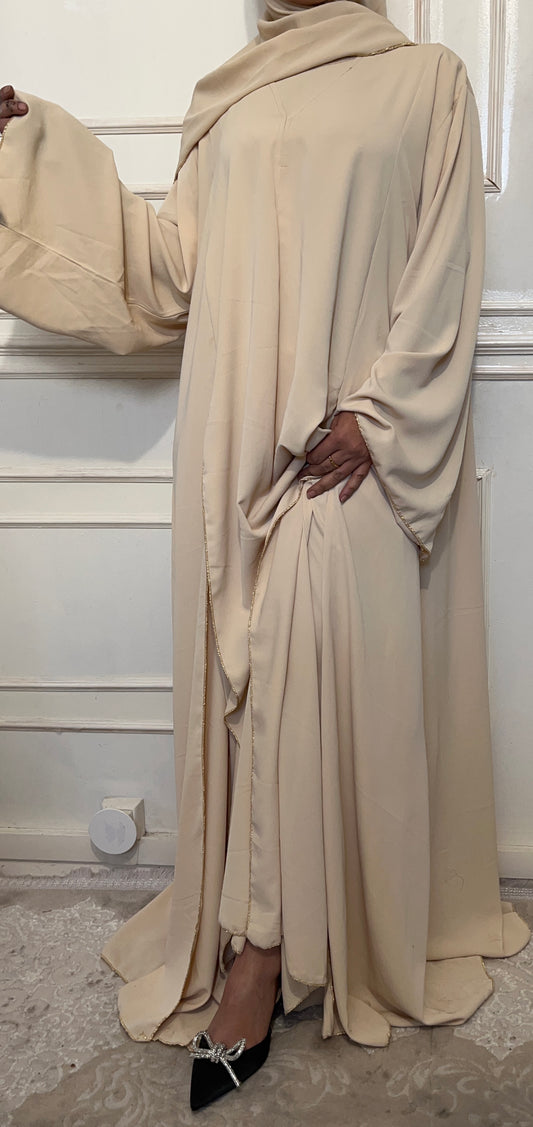 ABAYA NOOR 3 pieces BEIGE