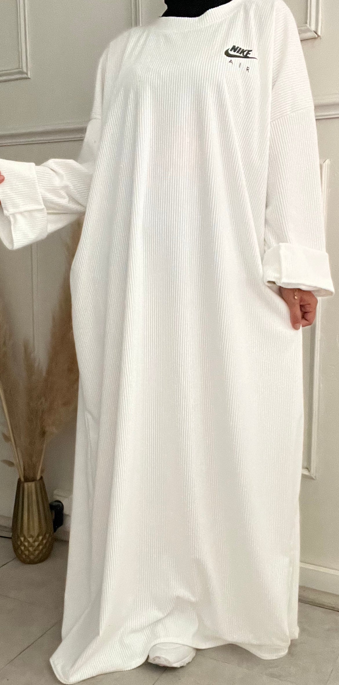 ABAYA VELDA BLANC