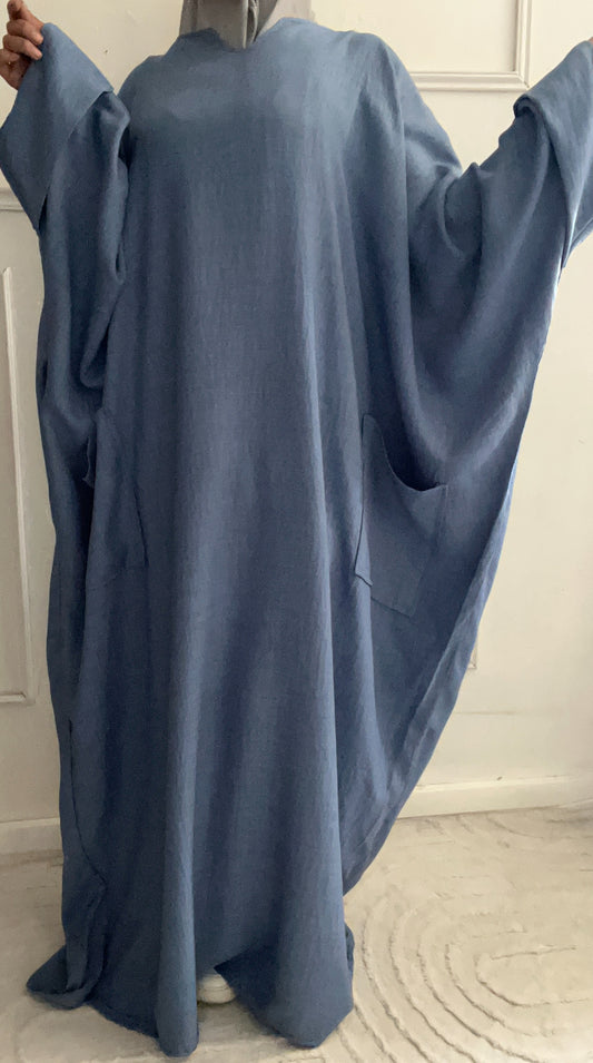 ABAYA LINEN BLUE JEANS