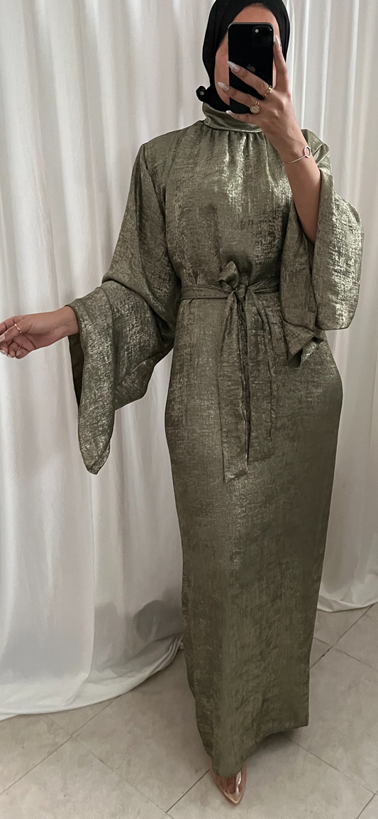 ROYAL KHAKI ABAYA