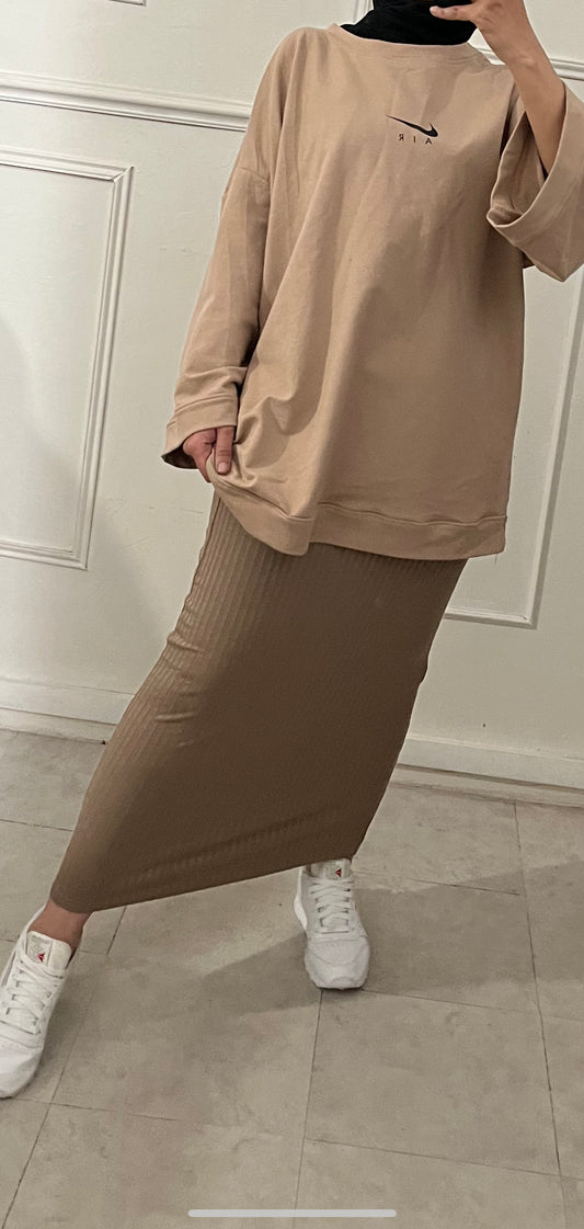 OVERSIZED taupe TSHIRT