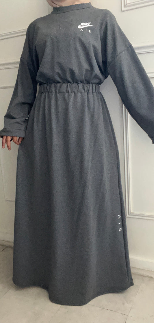 ENSEMBLE COZY GRIS FONCE