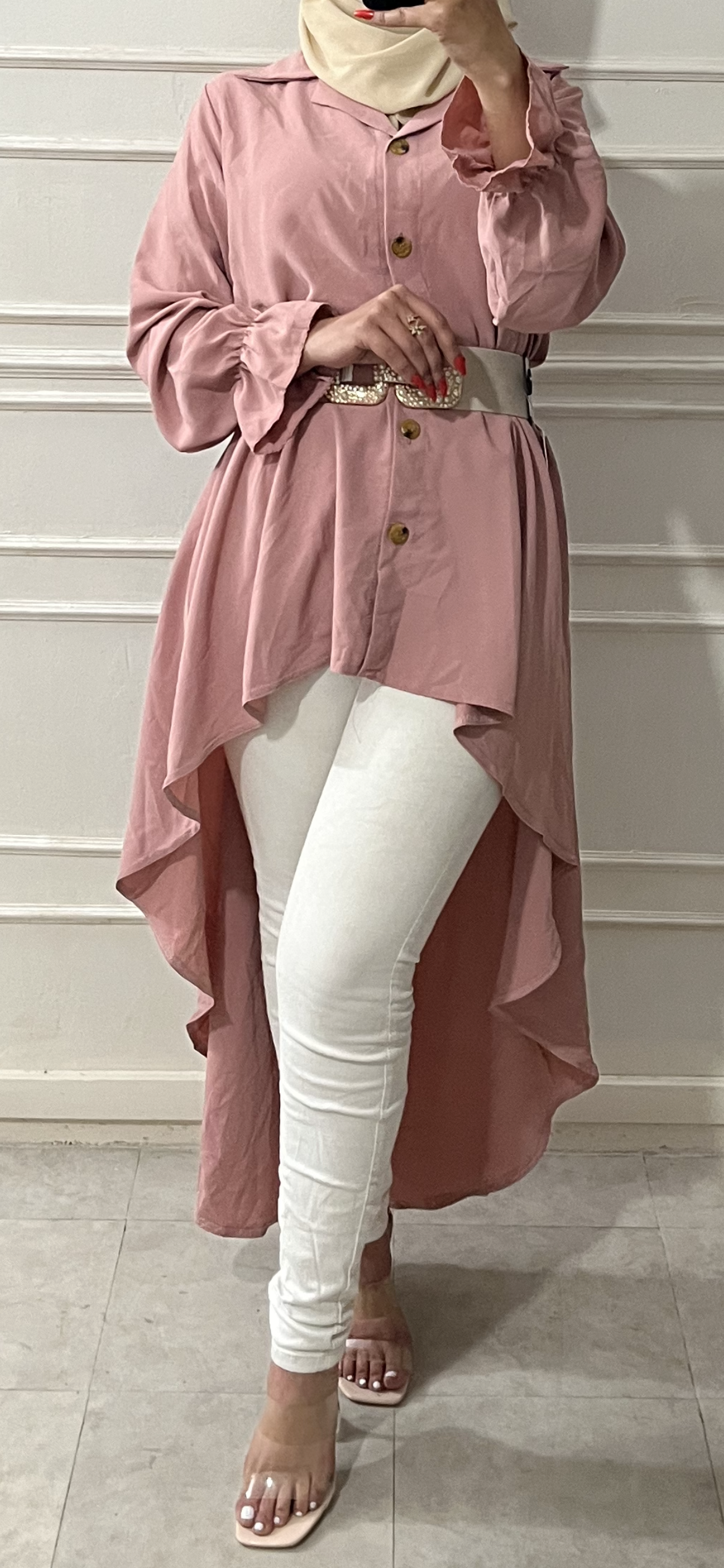 PINK CAFTAN TUNIC