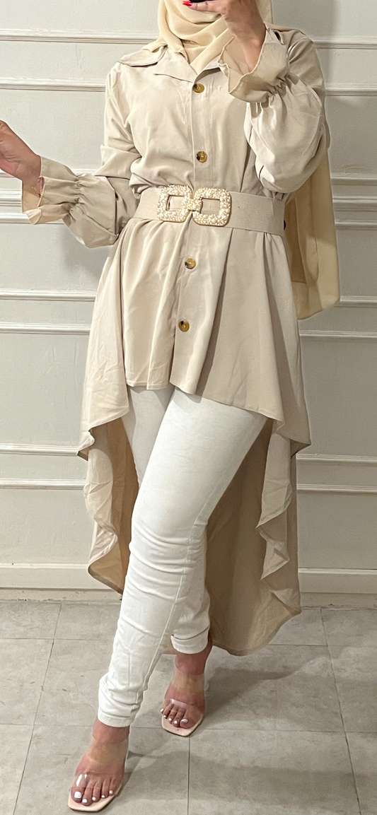 BEIGE CAFTAN TUNIC