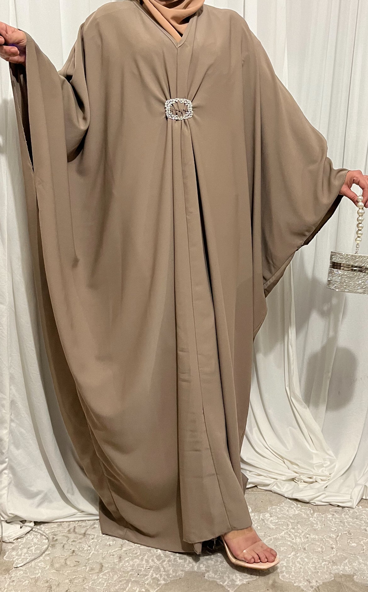 ABAYA FARACHA TAUPE