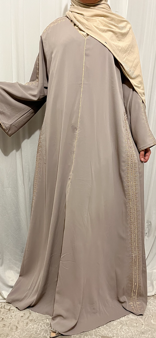 ABAYA KABYL TAUPE