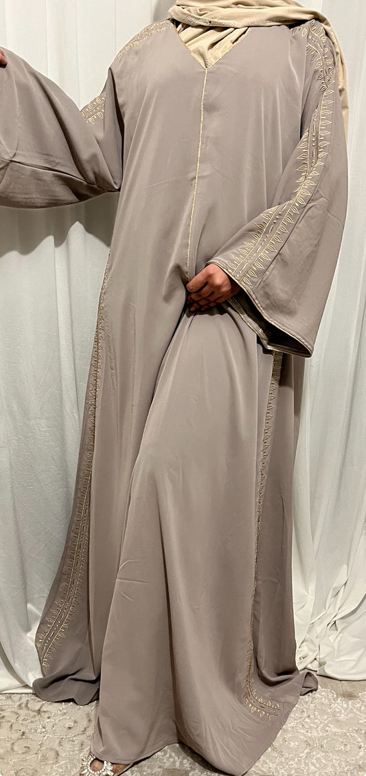 ABAYA KABYL TAUPE