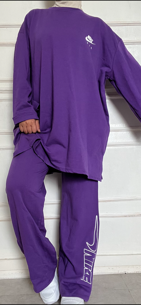 OVERSIZED PURPLE SET