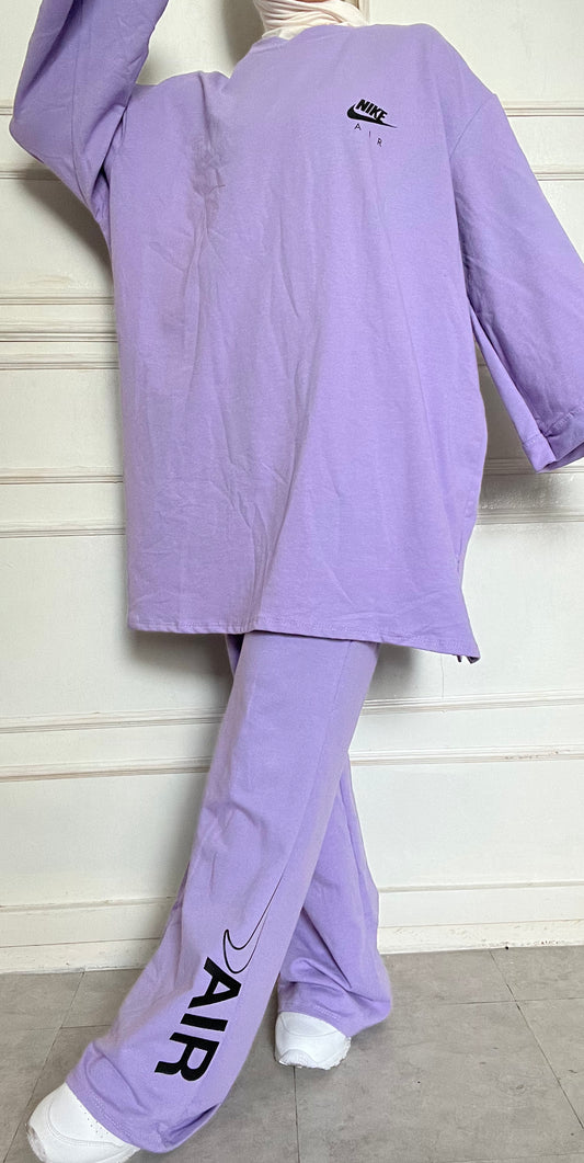 ENSEMBLE OVERSIZED  LILAS