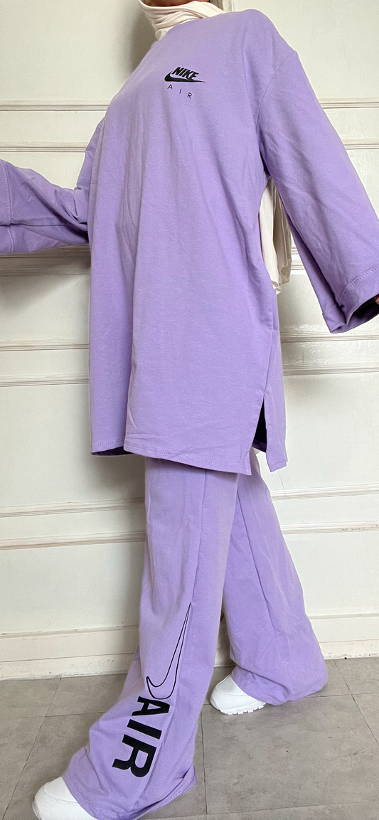 ENSEMBLE OVERSIZED  LILAS