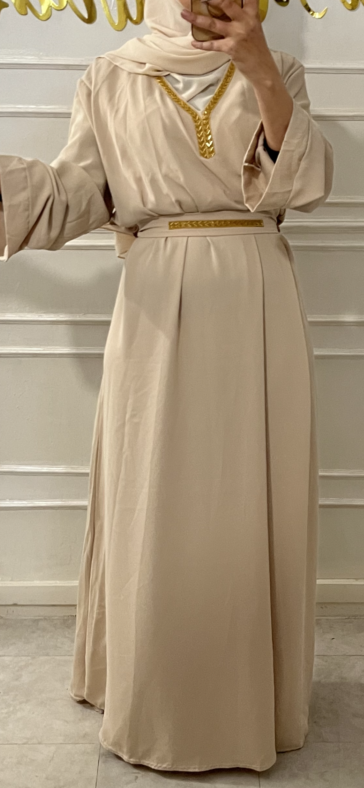 ABAYA NOUHA BEIGE