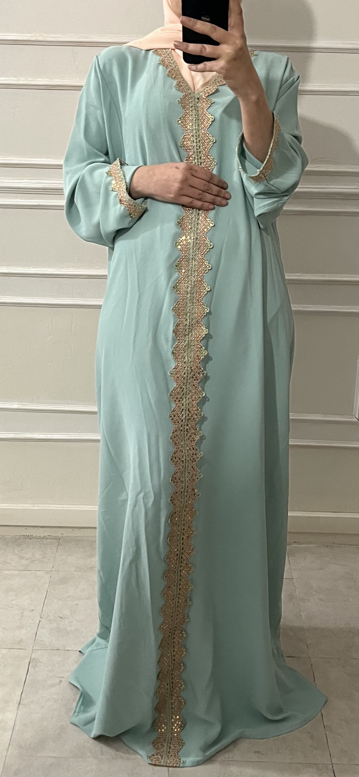 ORIENTAL GREEN CAFTAN