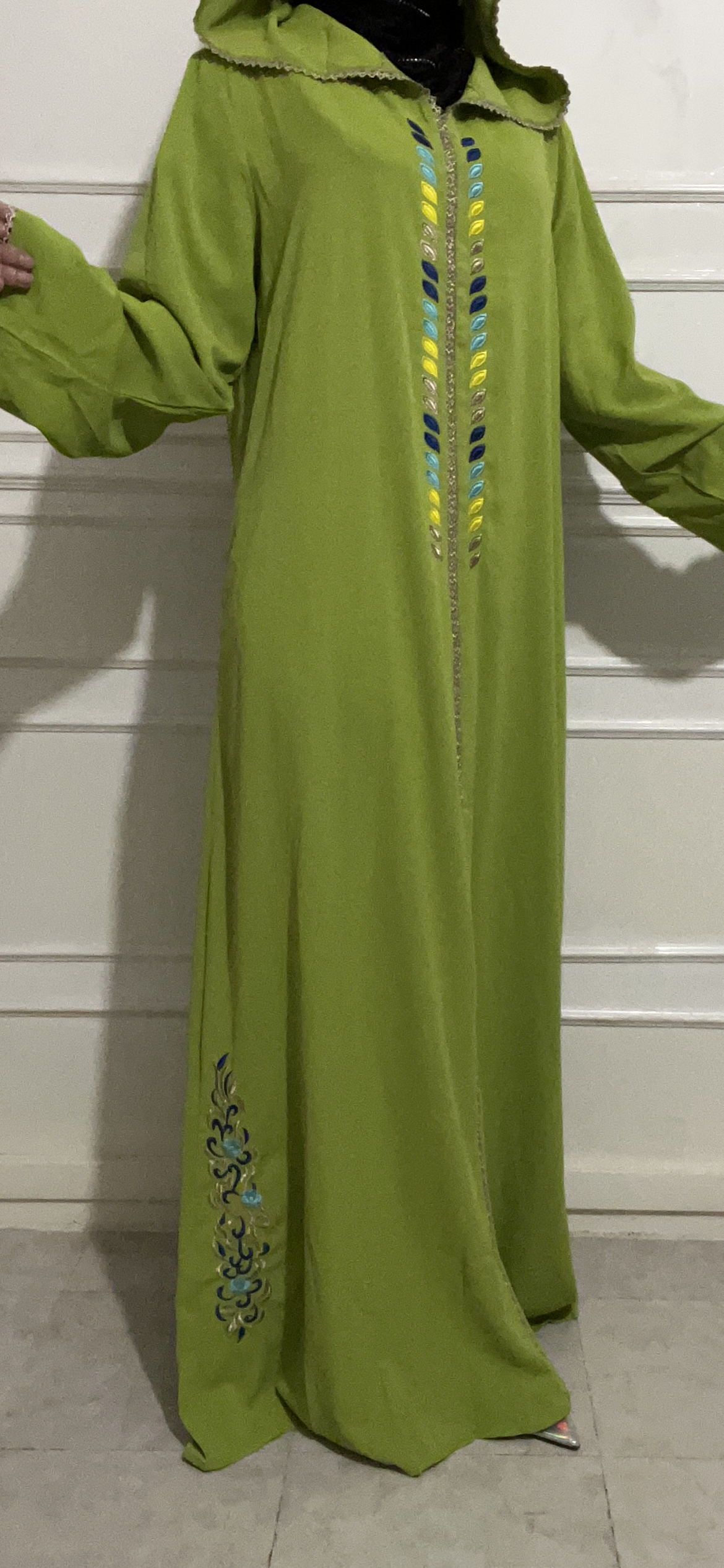 CAFTAN ÉMERAUDE MAROCAIN