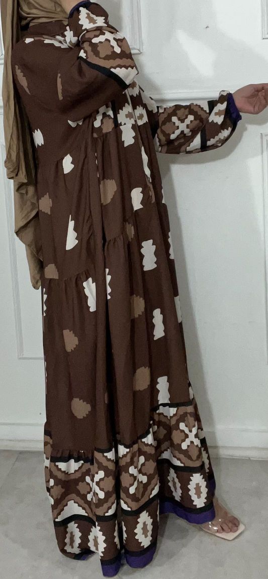 robe bohemienne choco