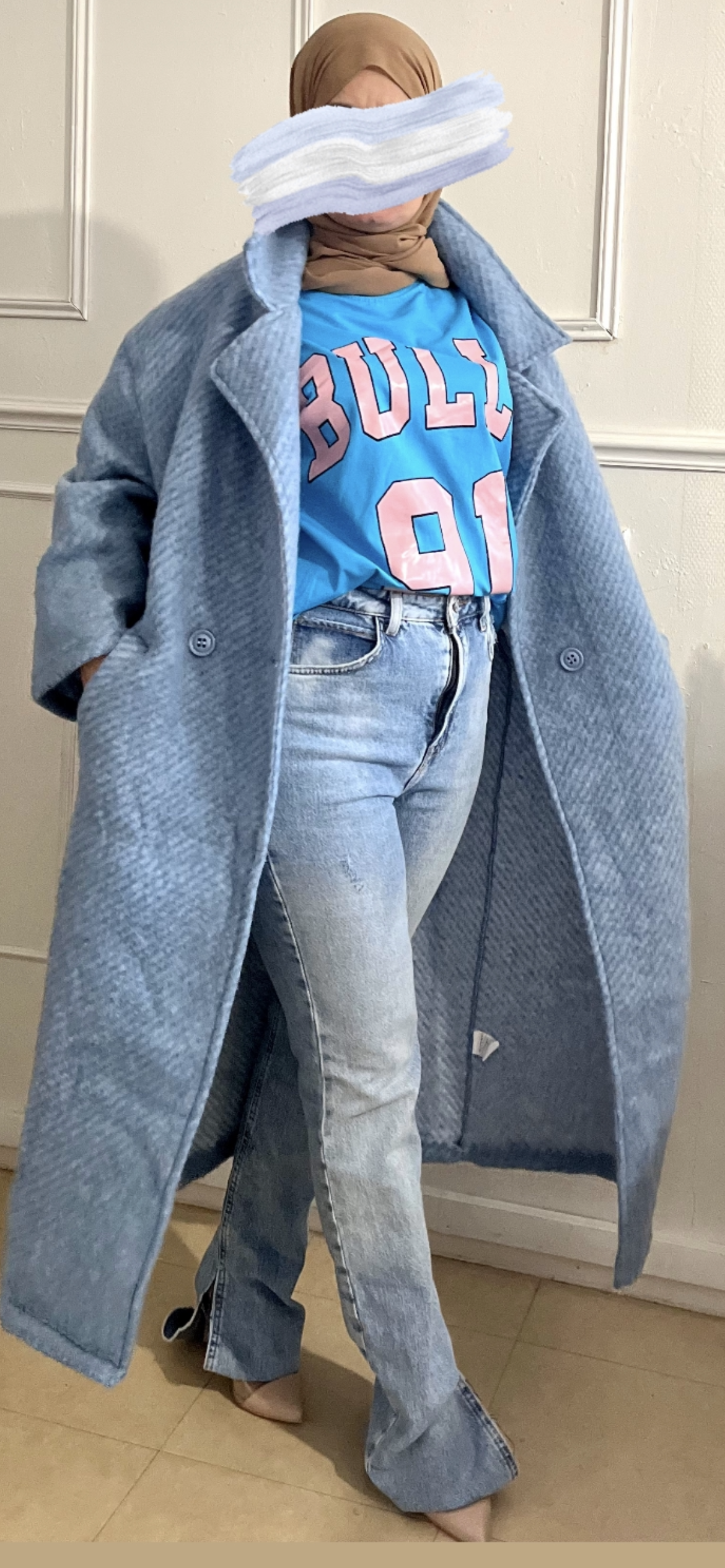 coat LEANE BLUE