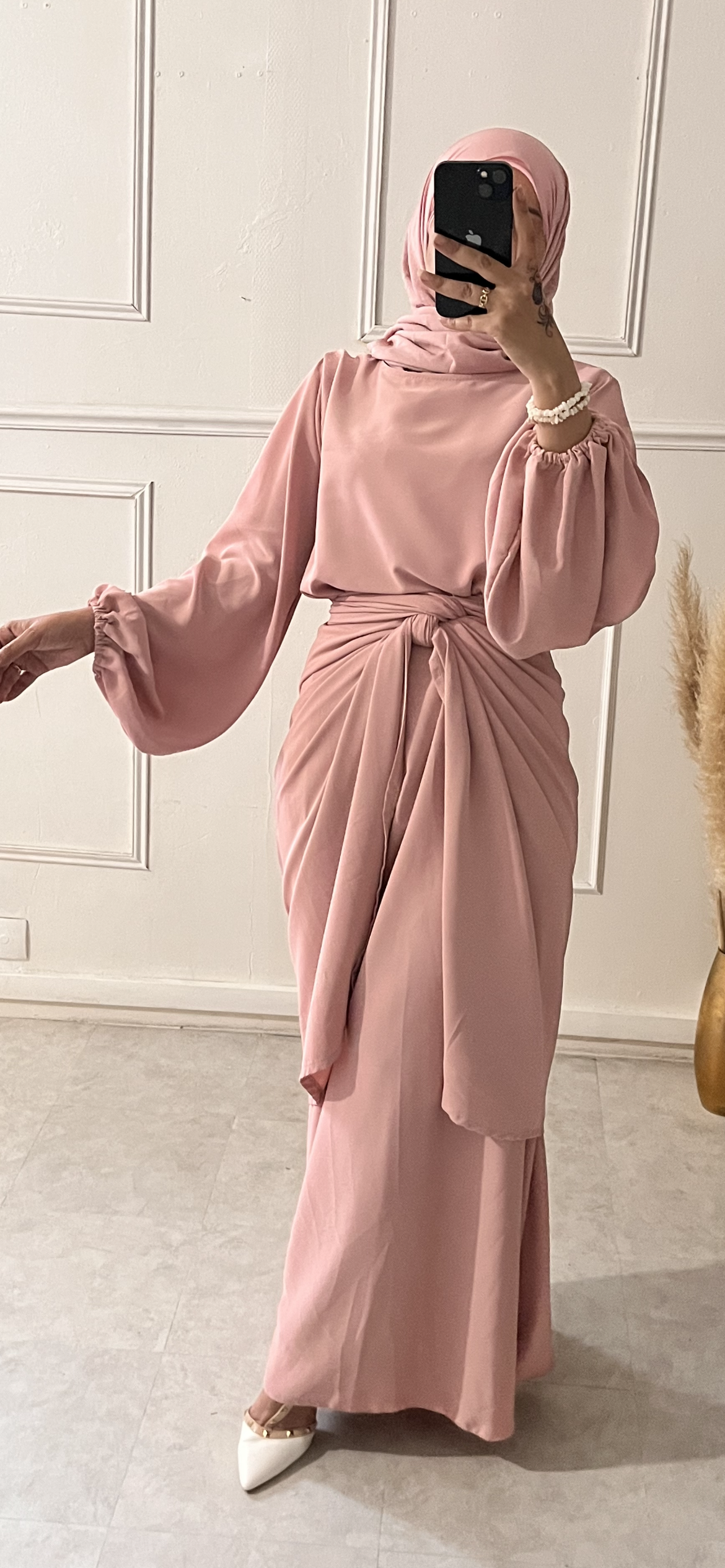 ABAYA DROOP PINK