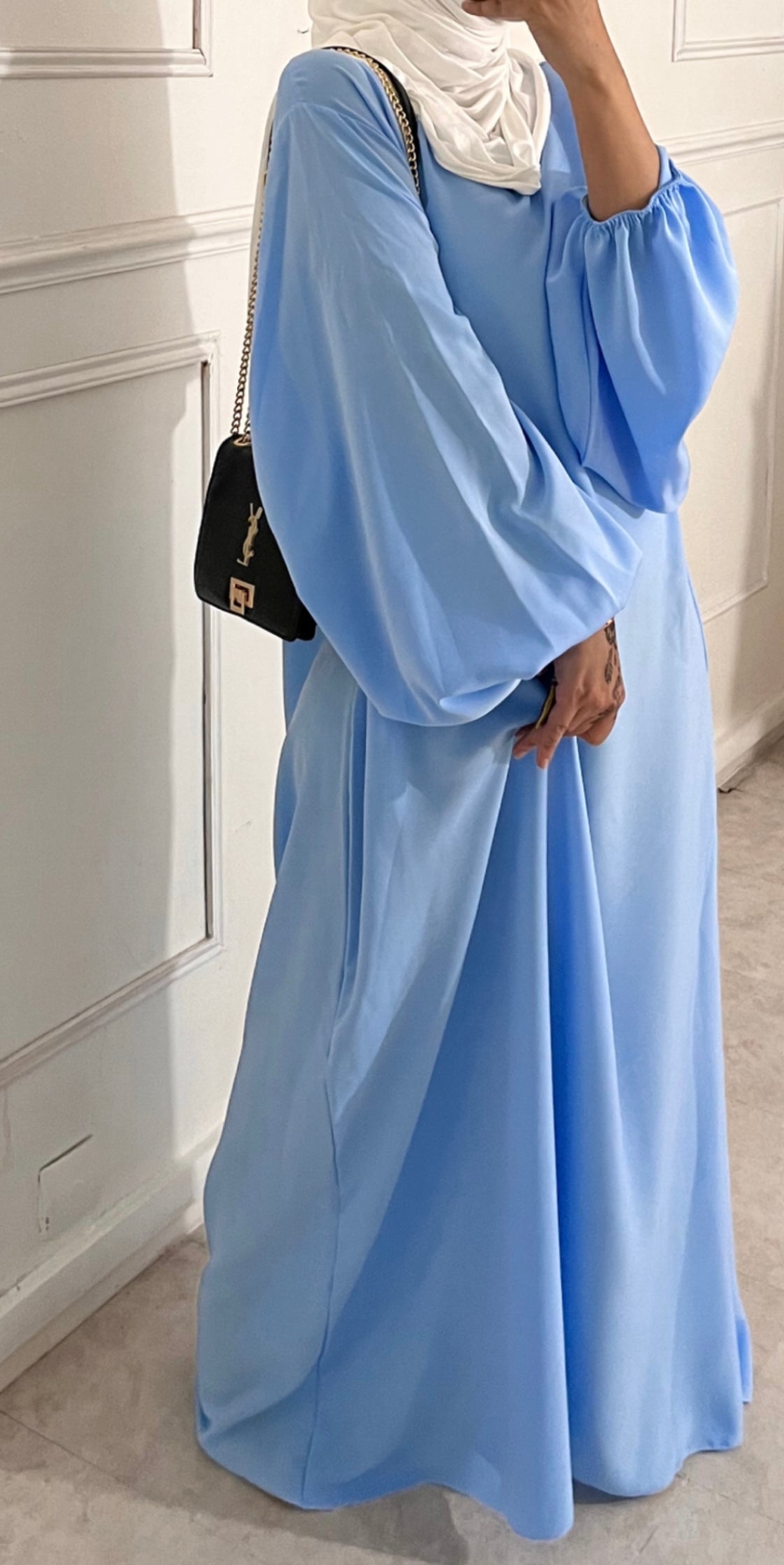 ABAYA DROOP BLEU