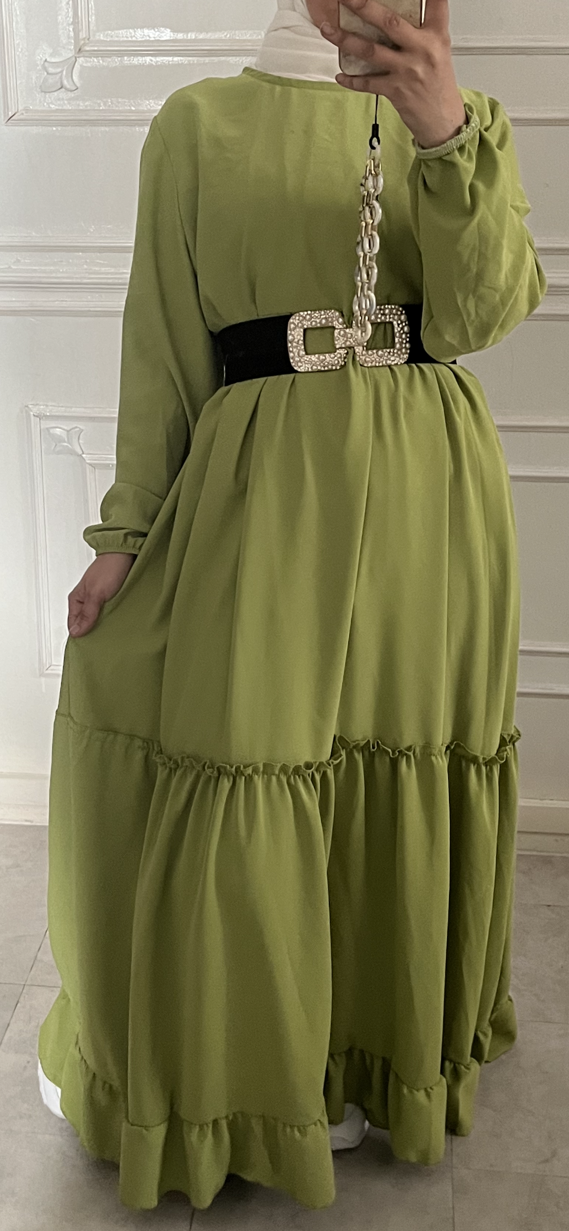 OLIVE BOHEMIAN DRESS