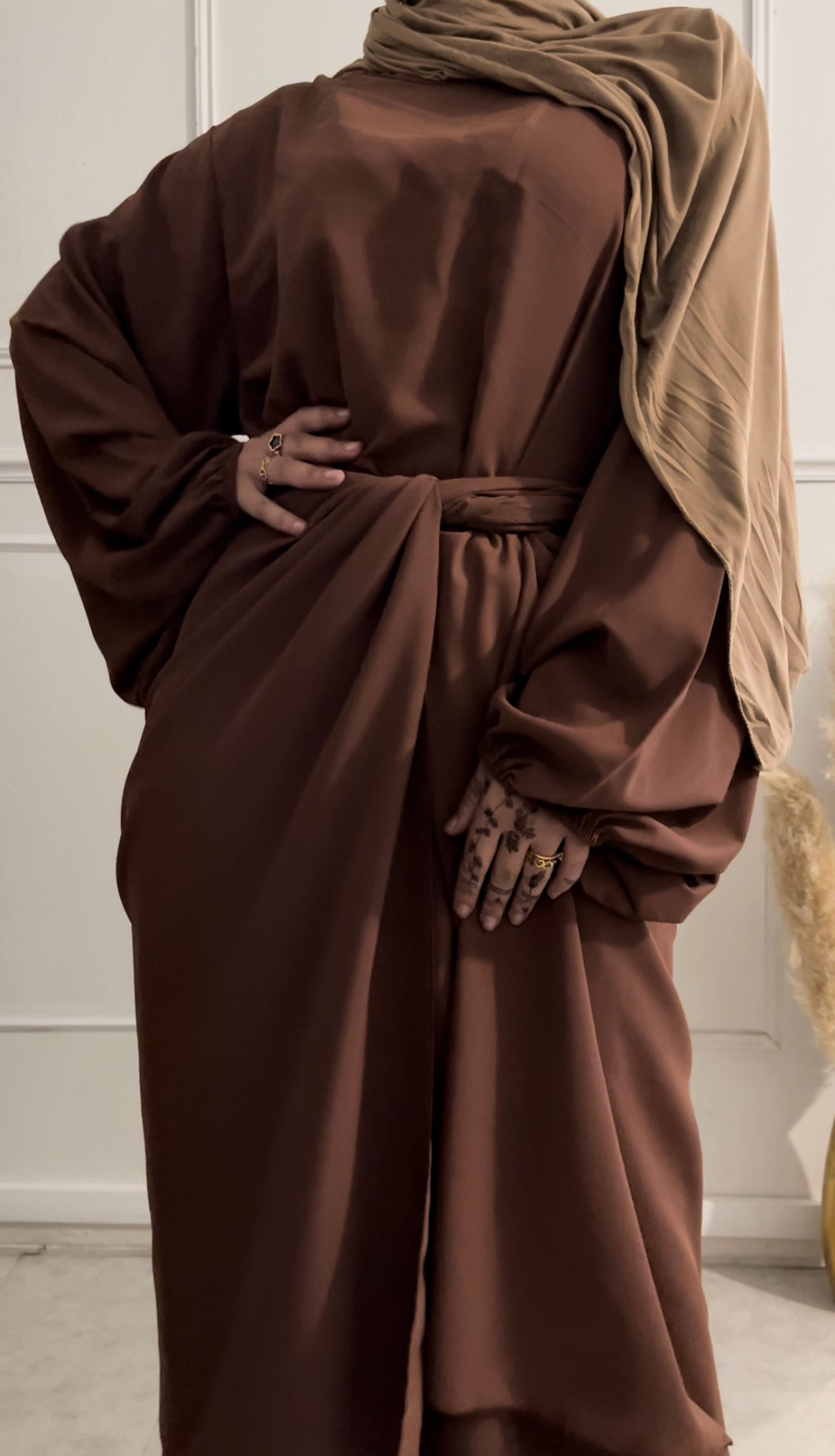 ABAYA DROOP CHOCO