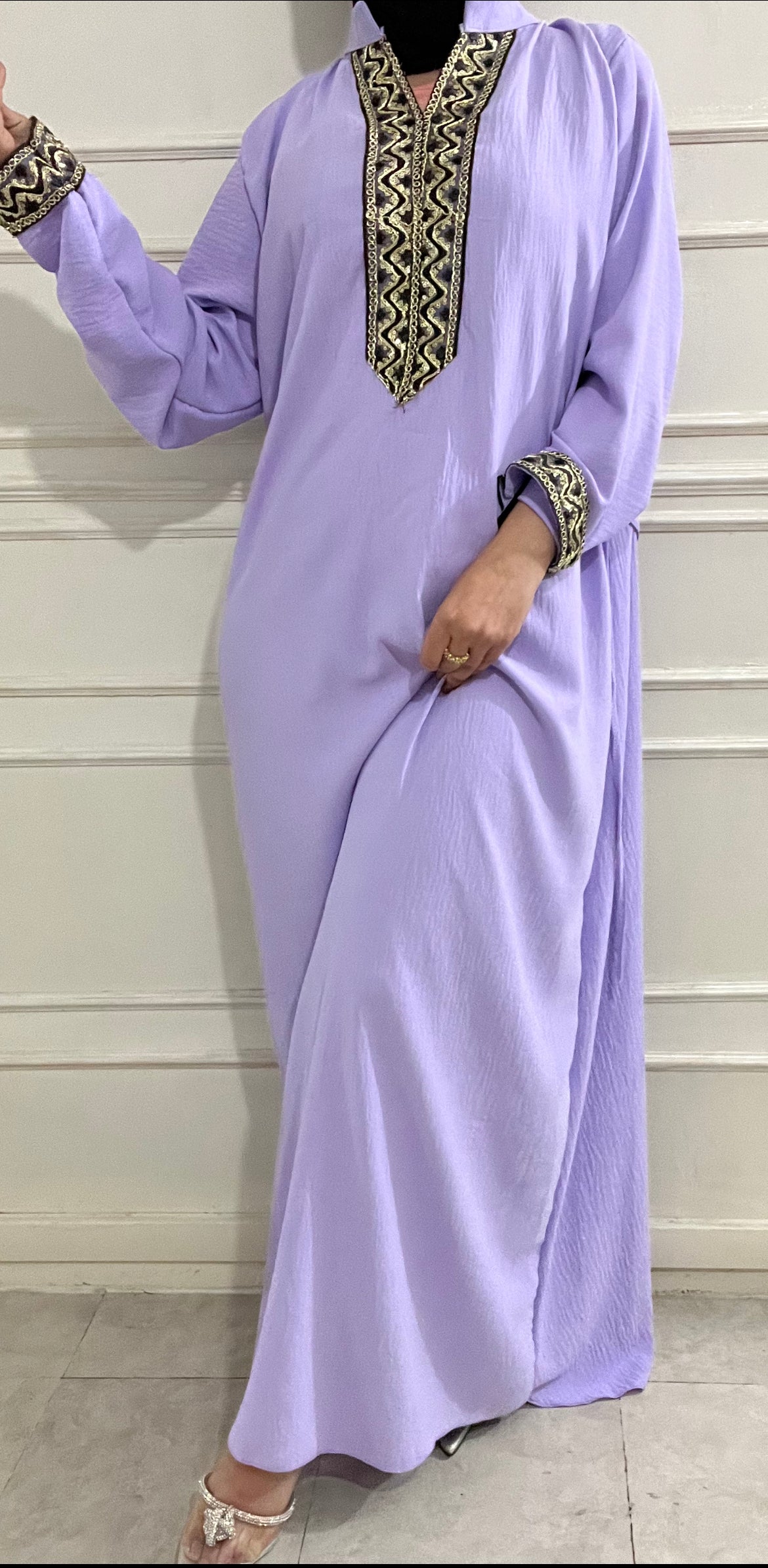 ABAYA ORIENT LILAS