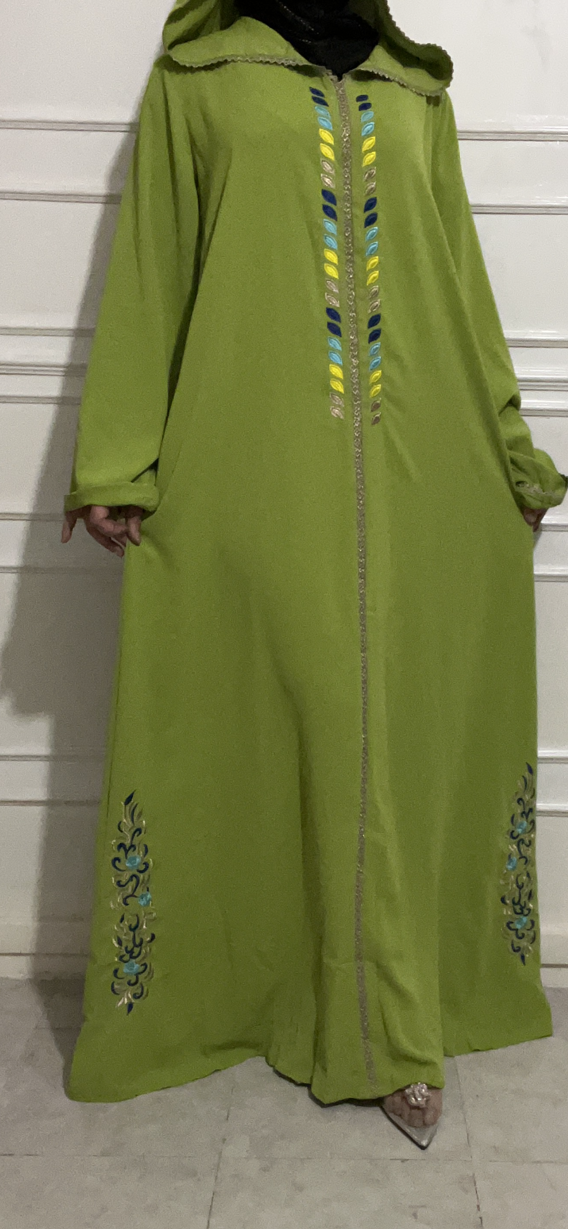 CAFTAN ÉMERAUDE MAROCAIN