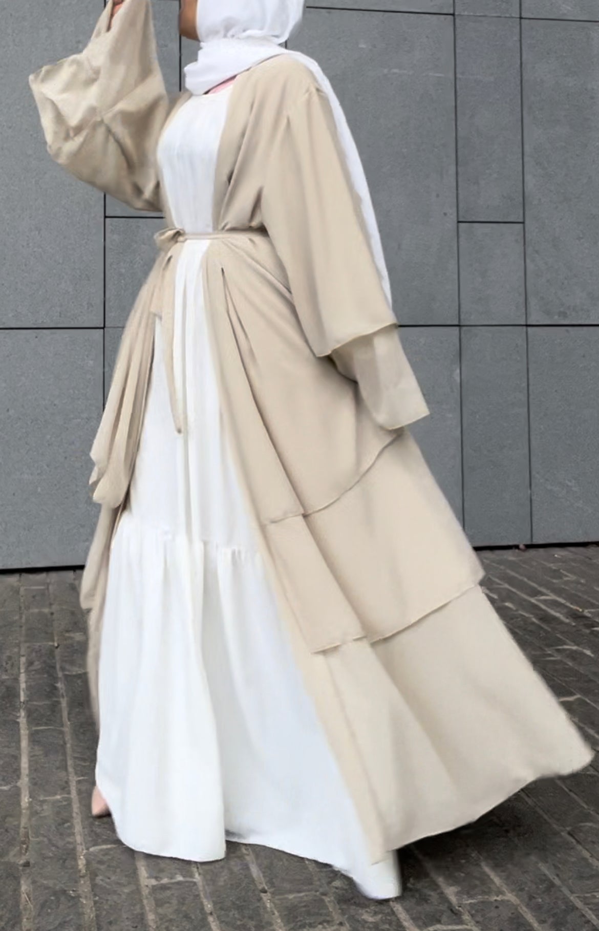 ABAYA KIMONO NEYLA beige