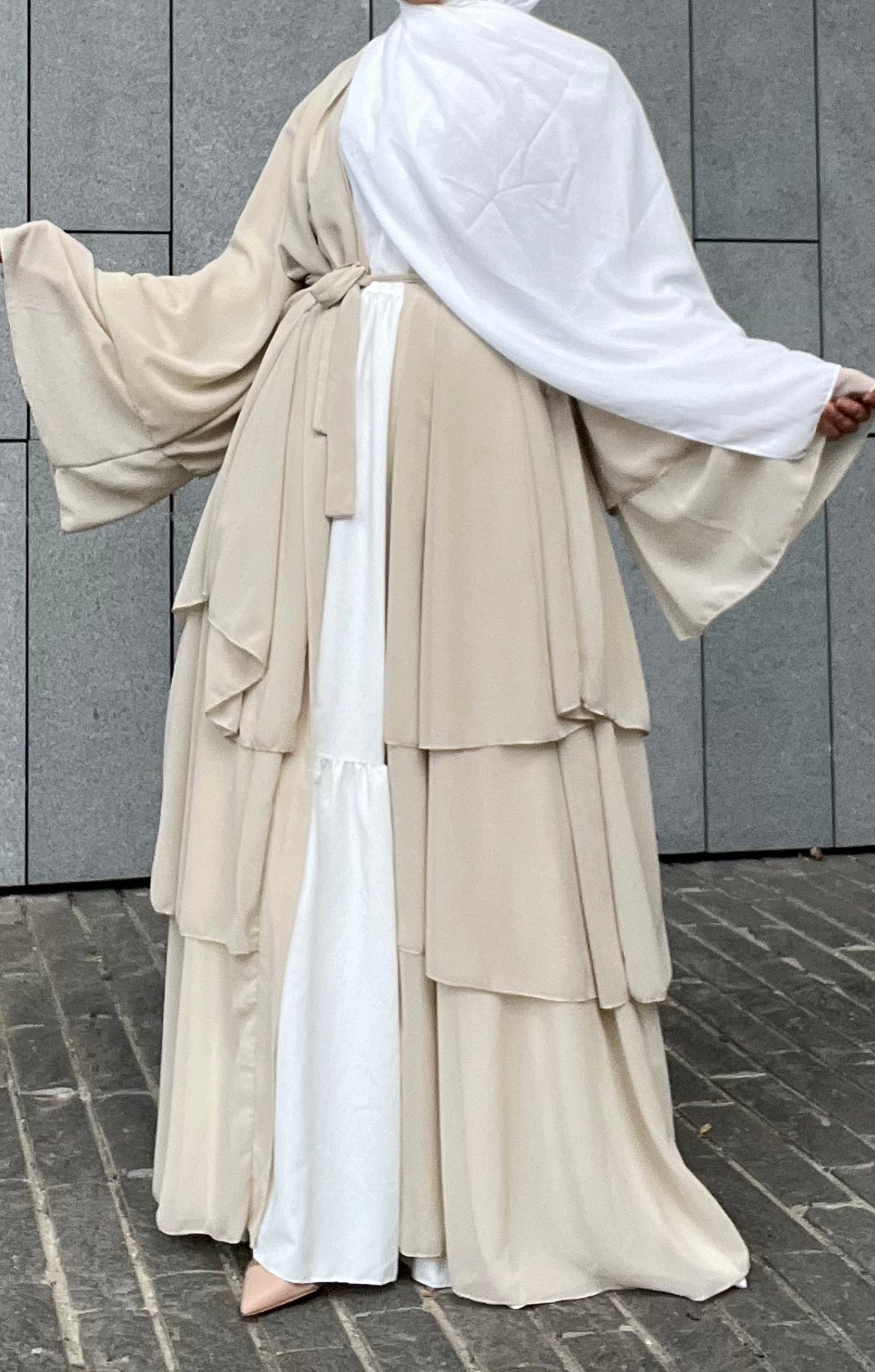 ABAYA KIMONO NEYLA beige