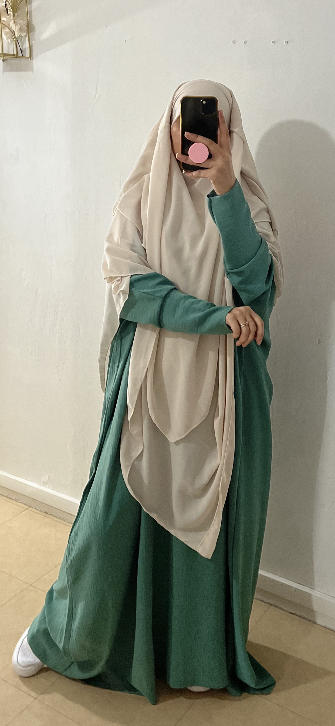 khimar 3 voiles couleur