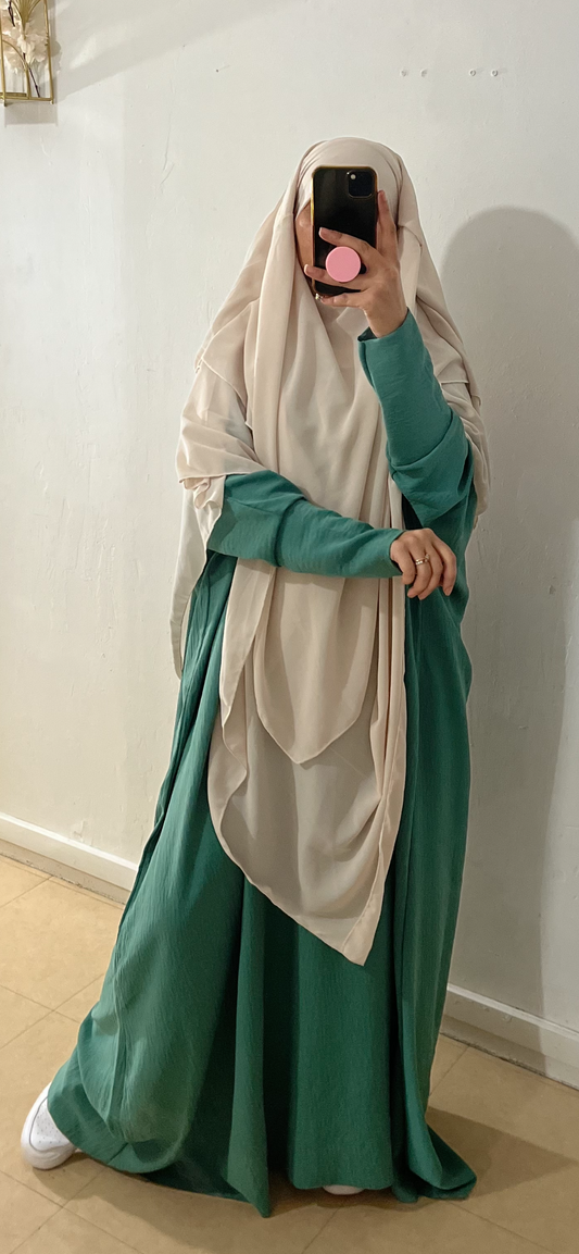 khimar 3 voiles couleur