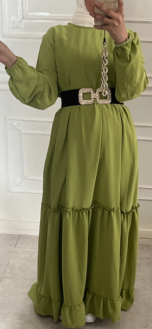 OLIVE BOHEMIAN DRESS