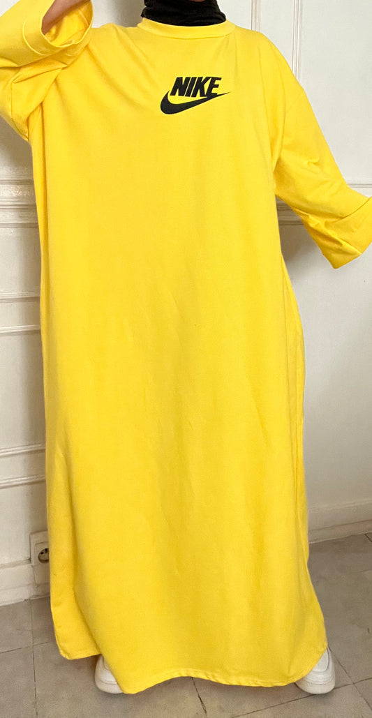 YELLOW TSHIRT DRESS