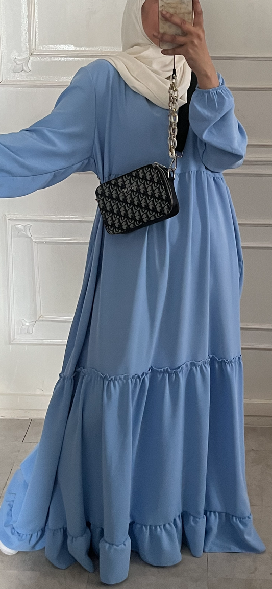 BLUE BOHEMIAN DRESS