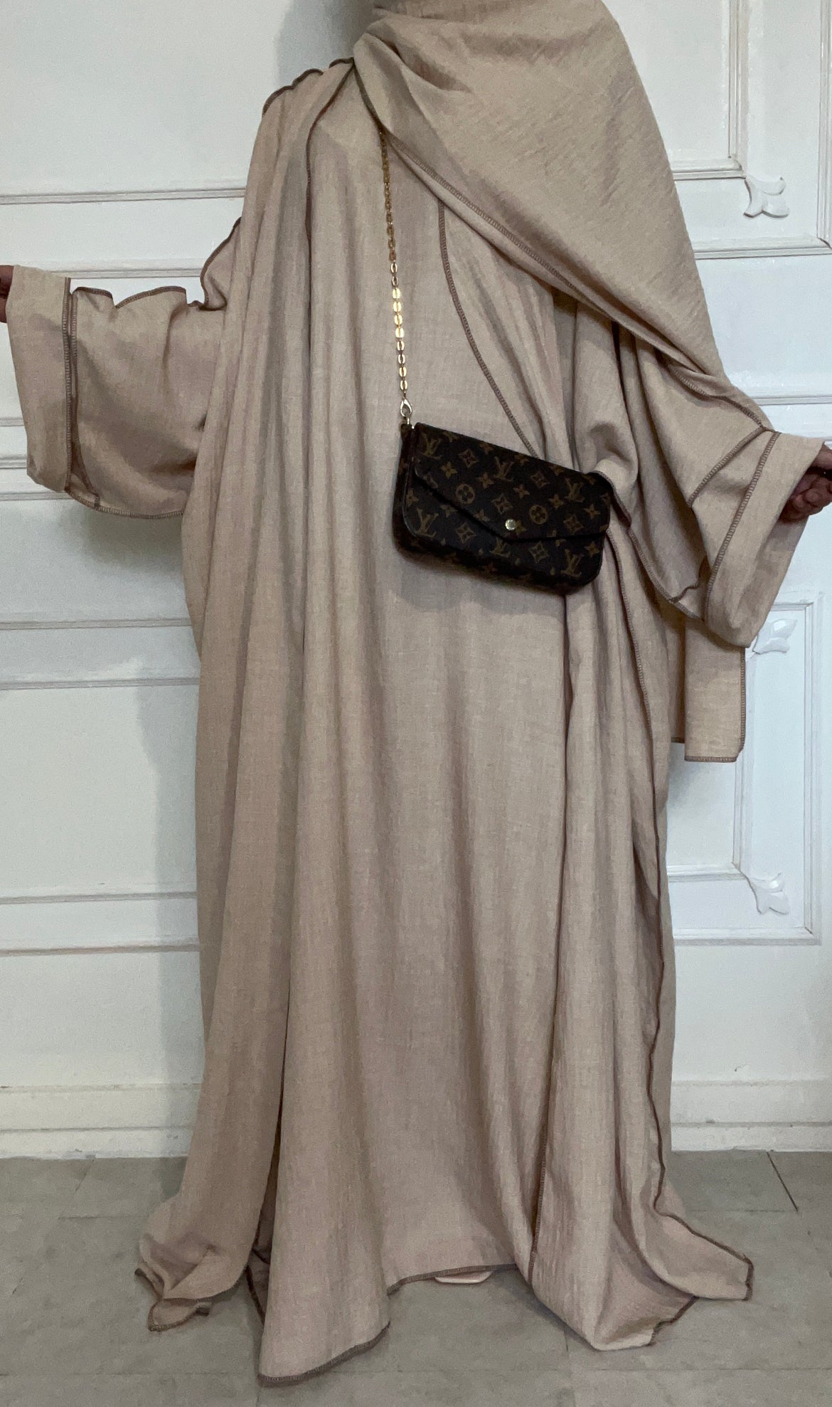 ABAYA QATAR 3 pieces BEIGE