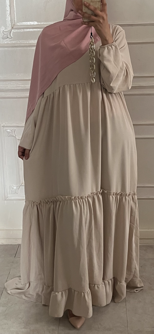 ROBE BOHÈME  beige