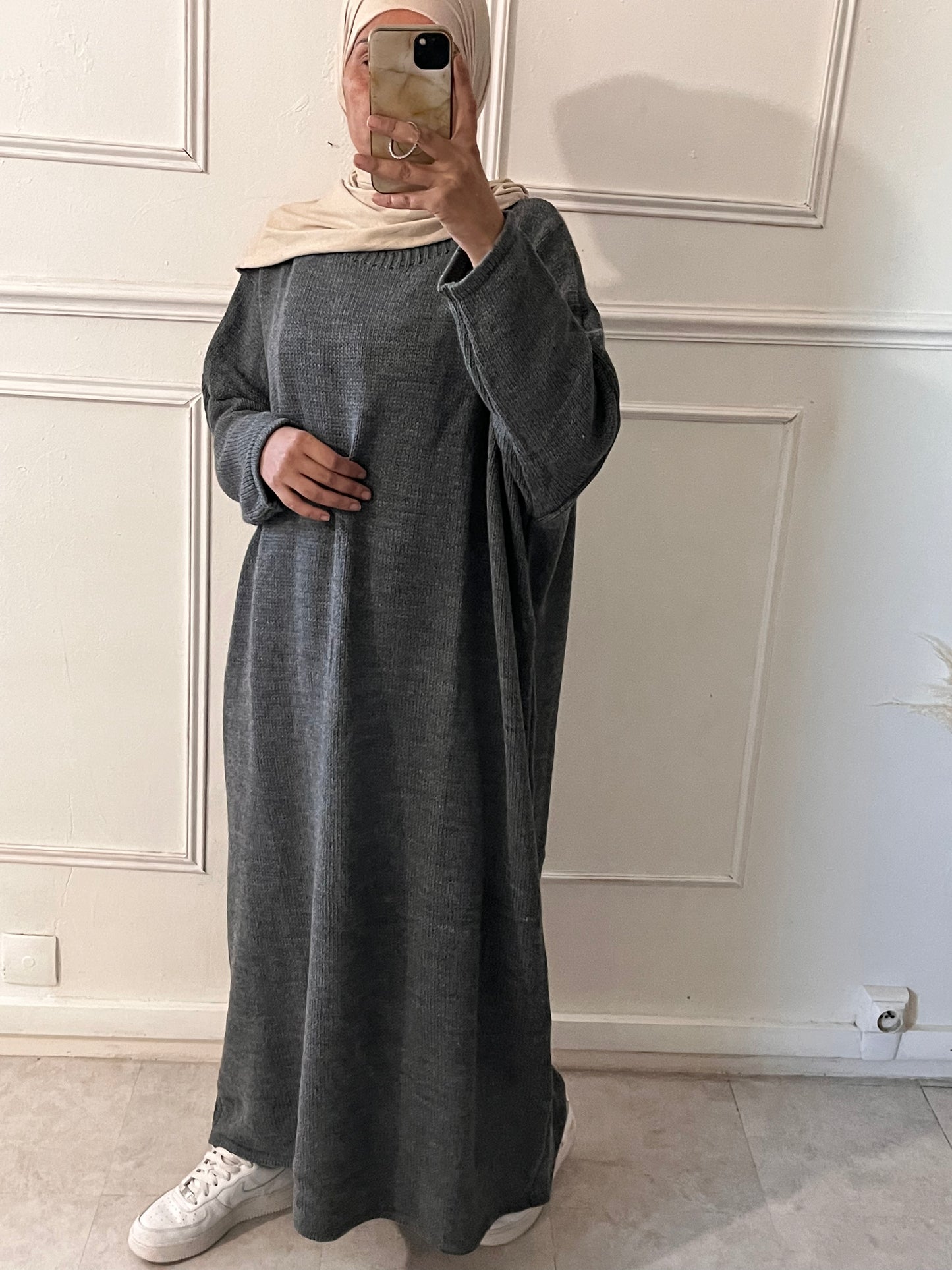 ABAYA PULL SOFY GRIS