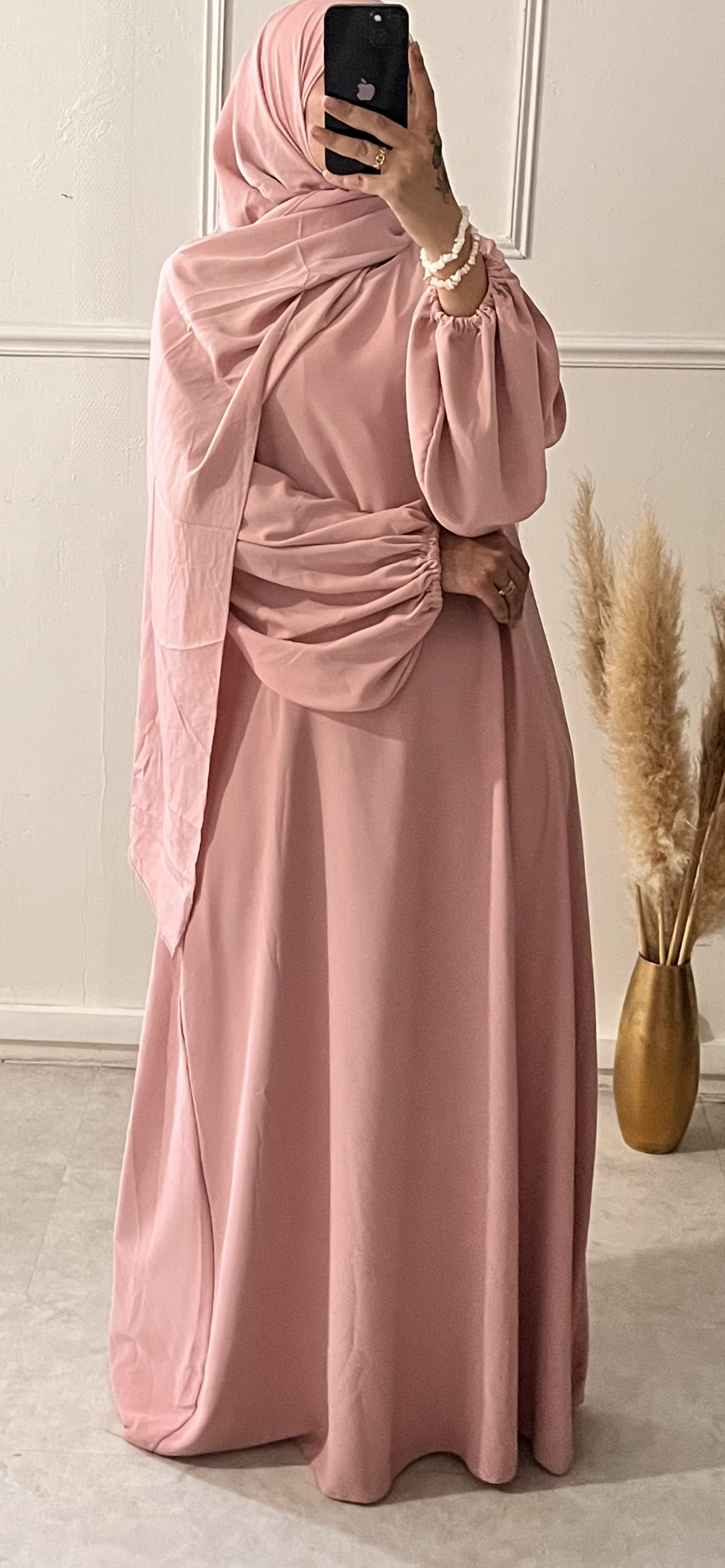 ABAYA DROOP PINK