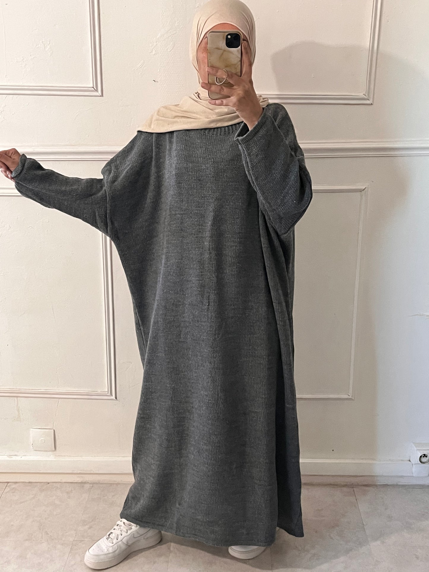 ABAYA PULL SOFY GRIS