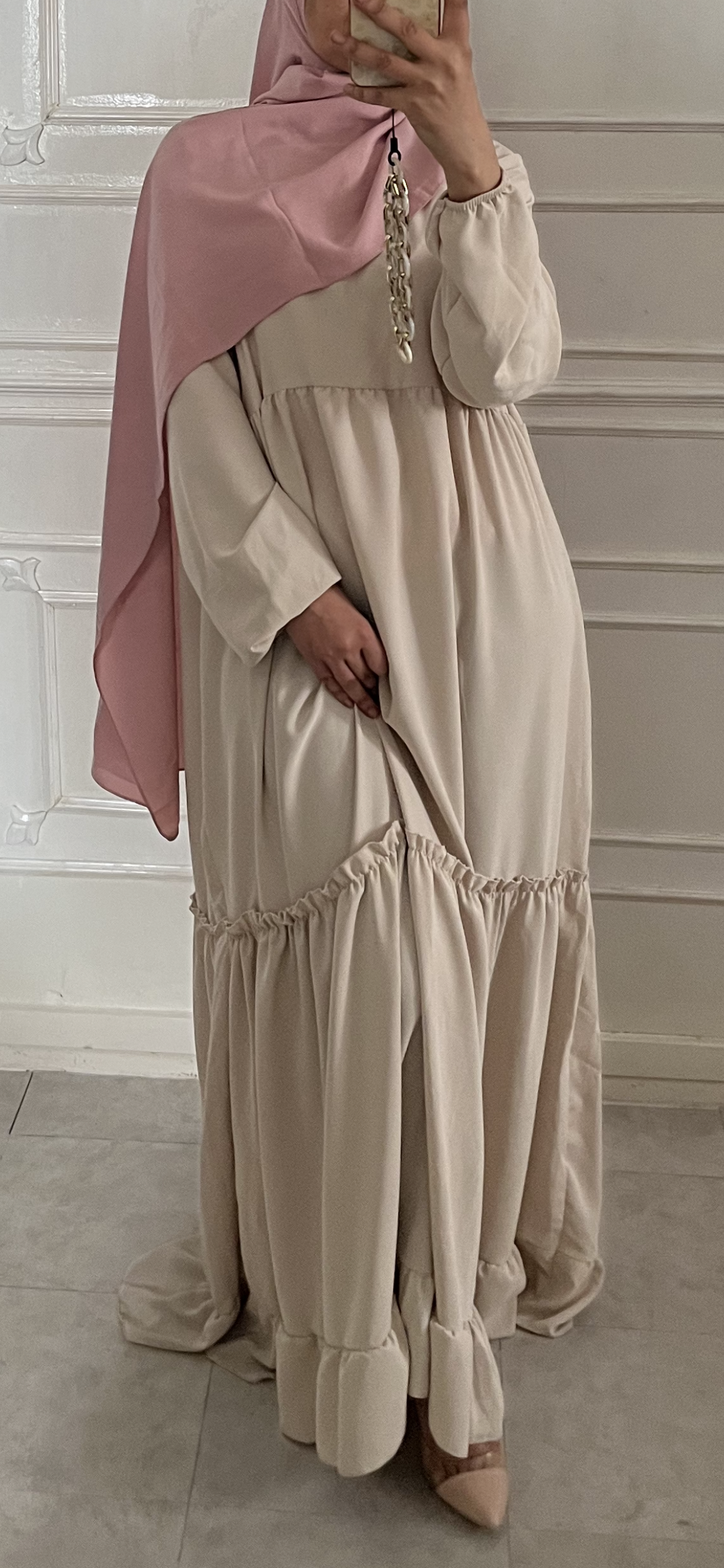 ROBE BOHÈME  beige