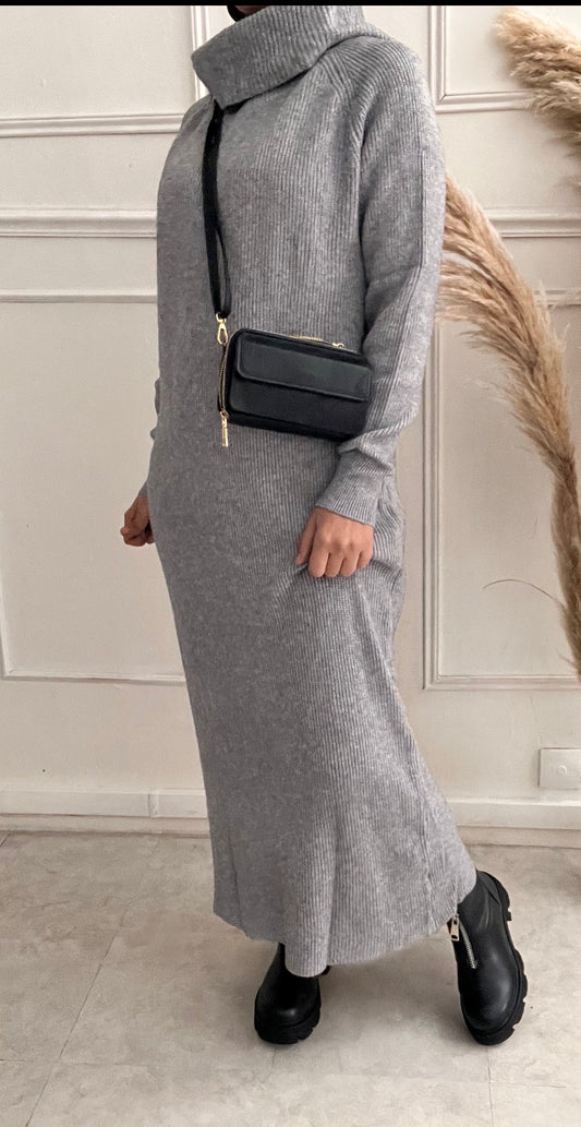 SHERINE GRAY SWEATER DRESS